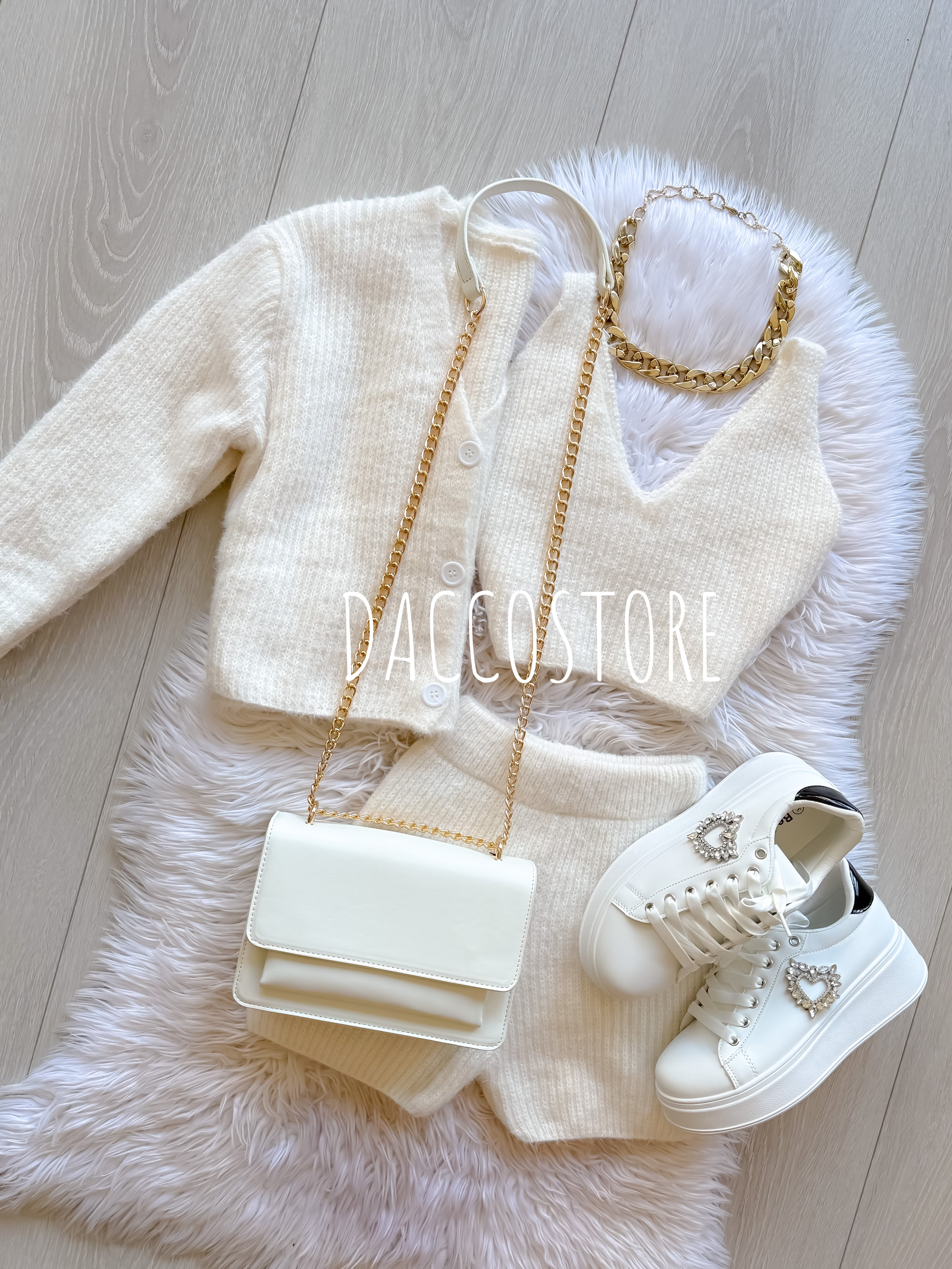 Conjunto Cardigan, Top e Calção