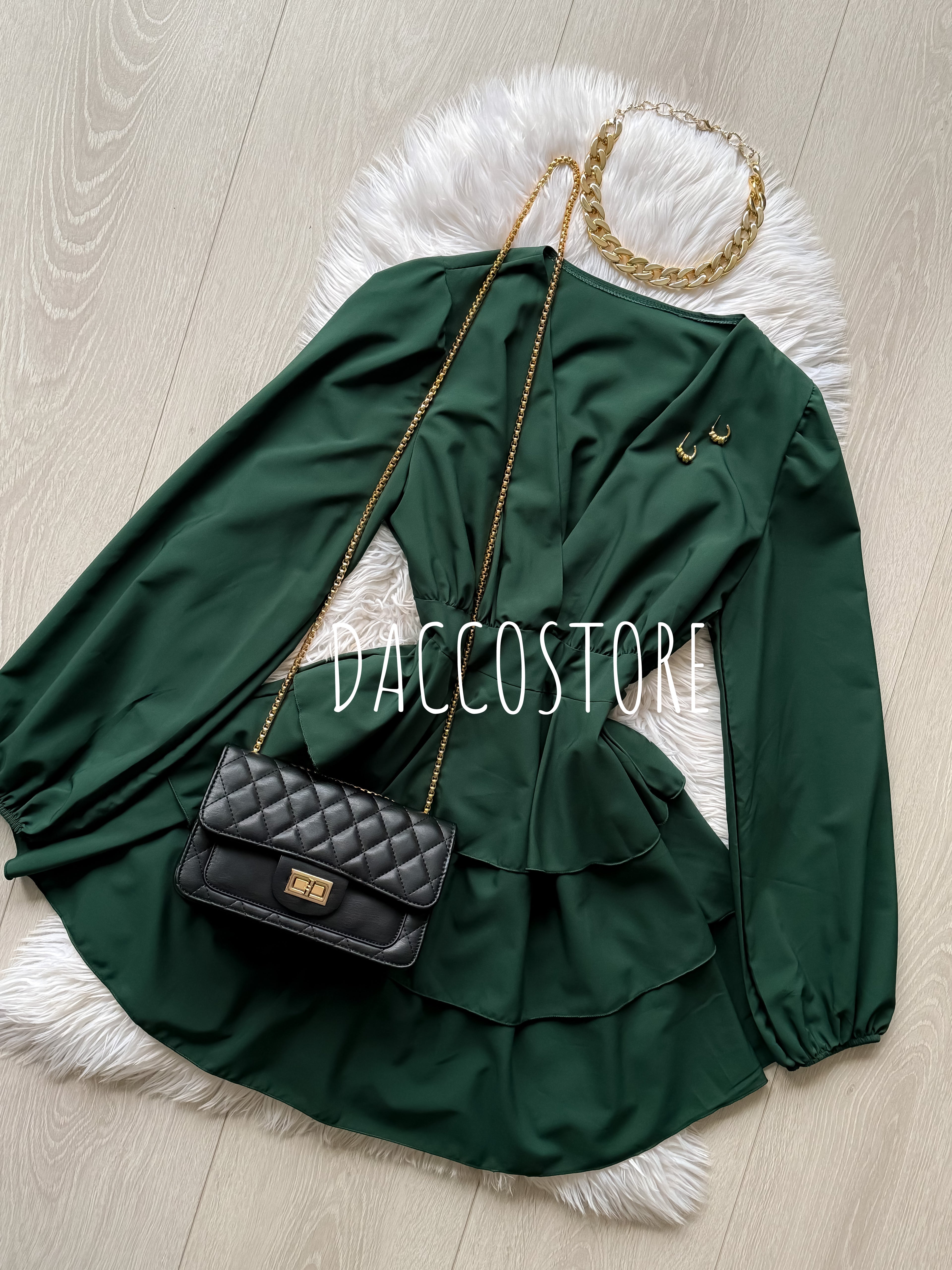 Vestido Folhos
