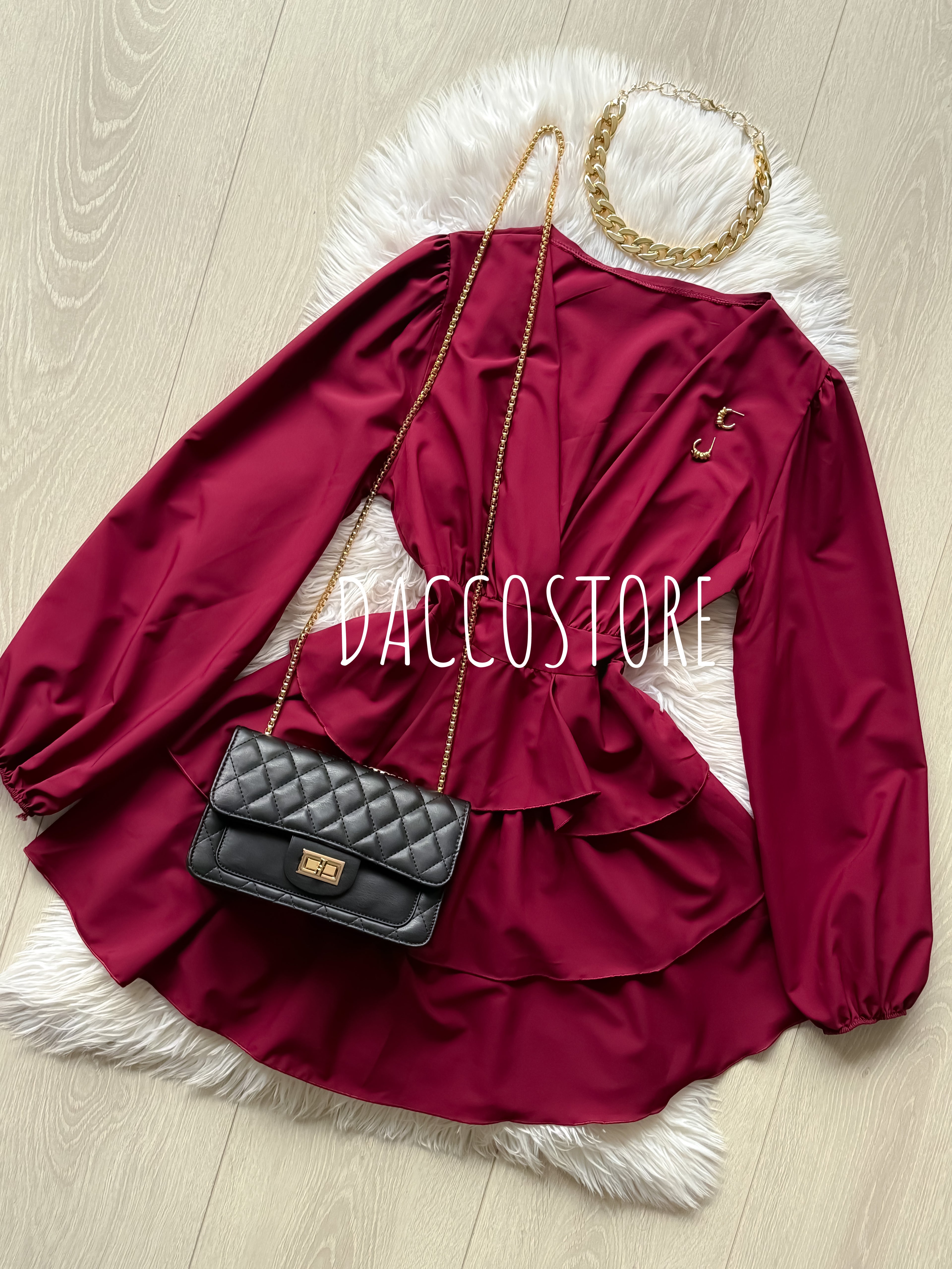 Vestido Folhos