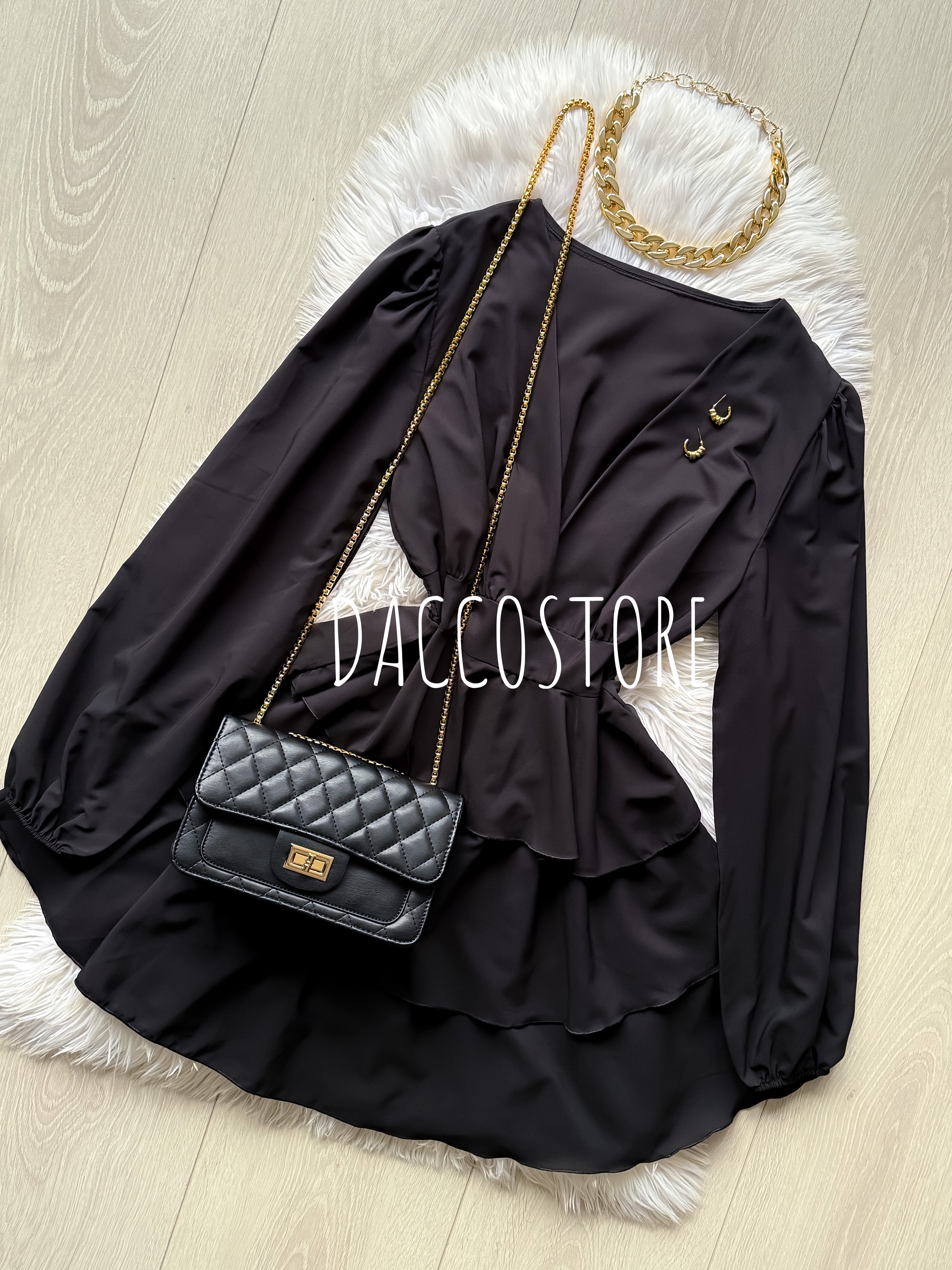 Vestido Folhos