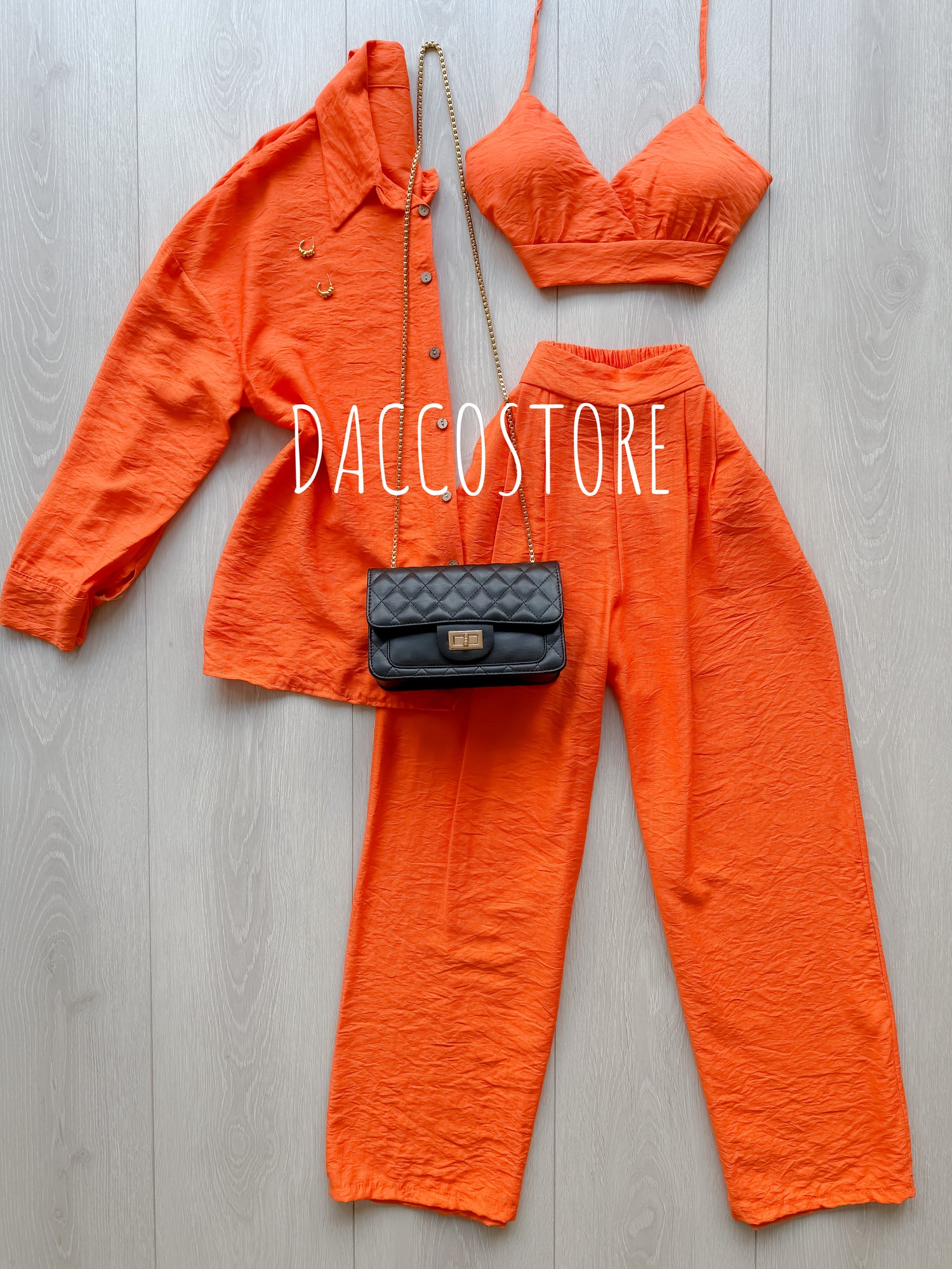 Conjunto Top, Camisa e Calça