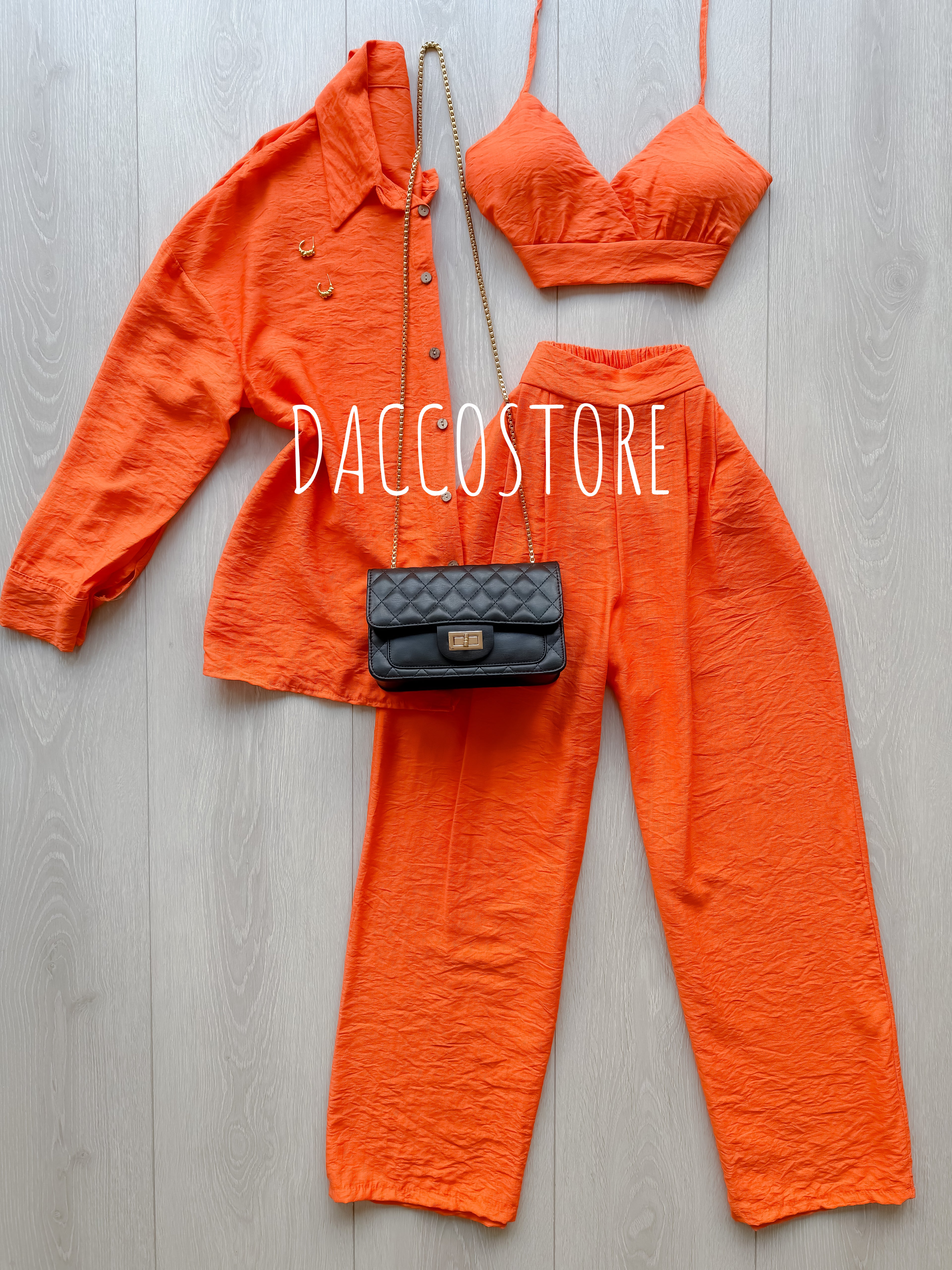 Conjunto Top, Camisa e Calça