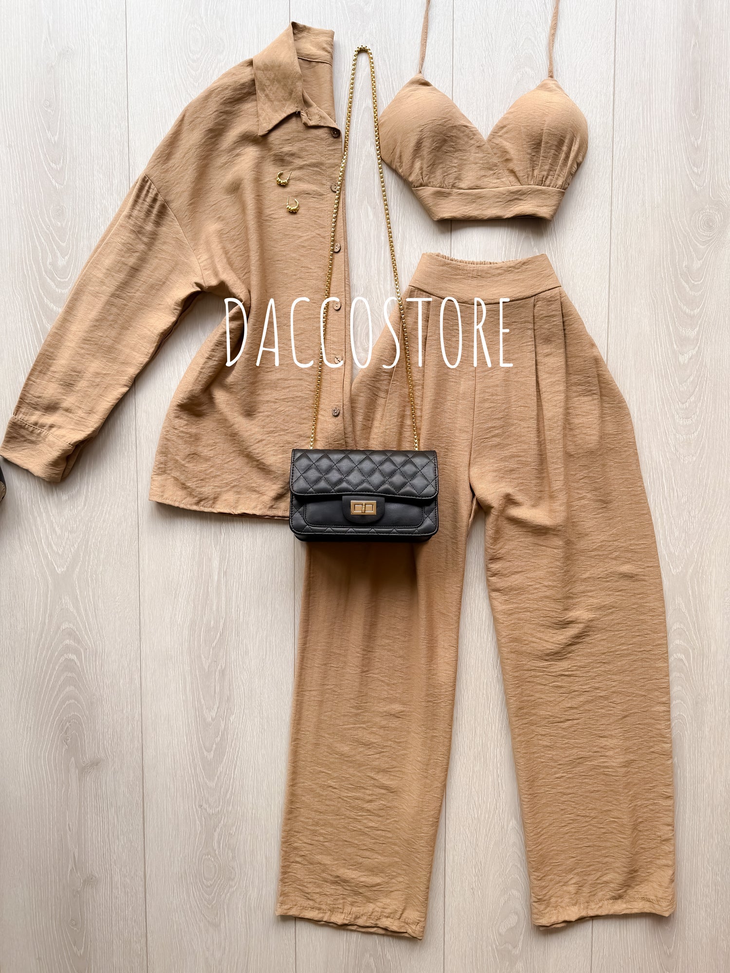 Conjunto Top, Camisa e Calça