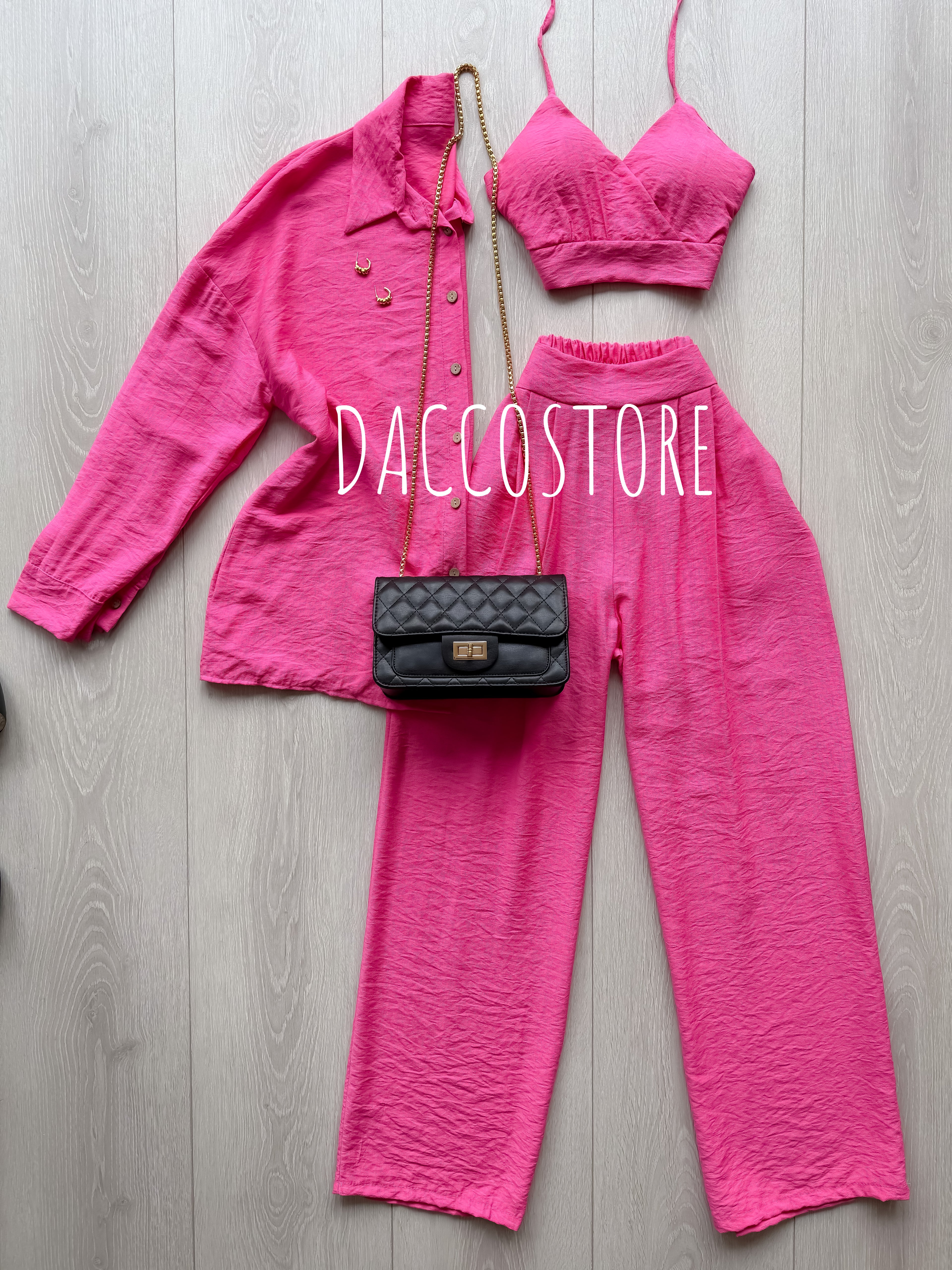 Conjunto Top, Camisa e Calça