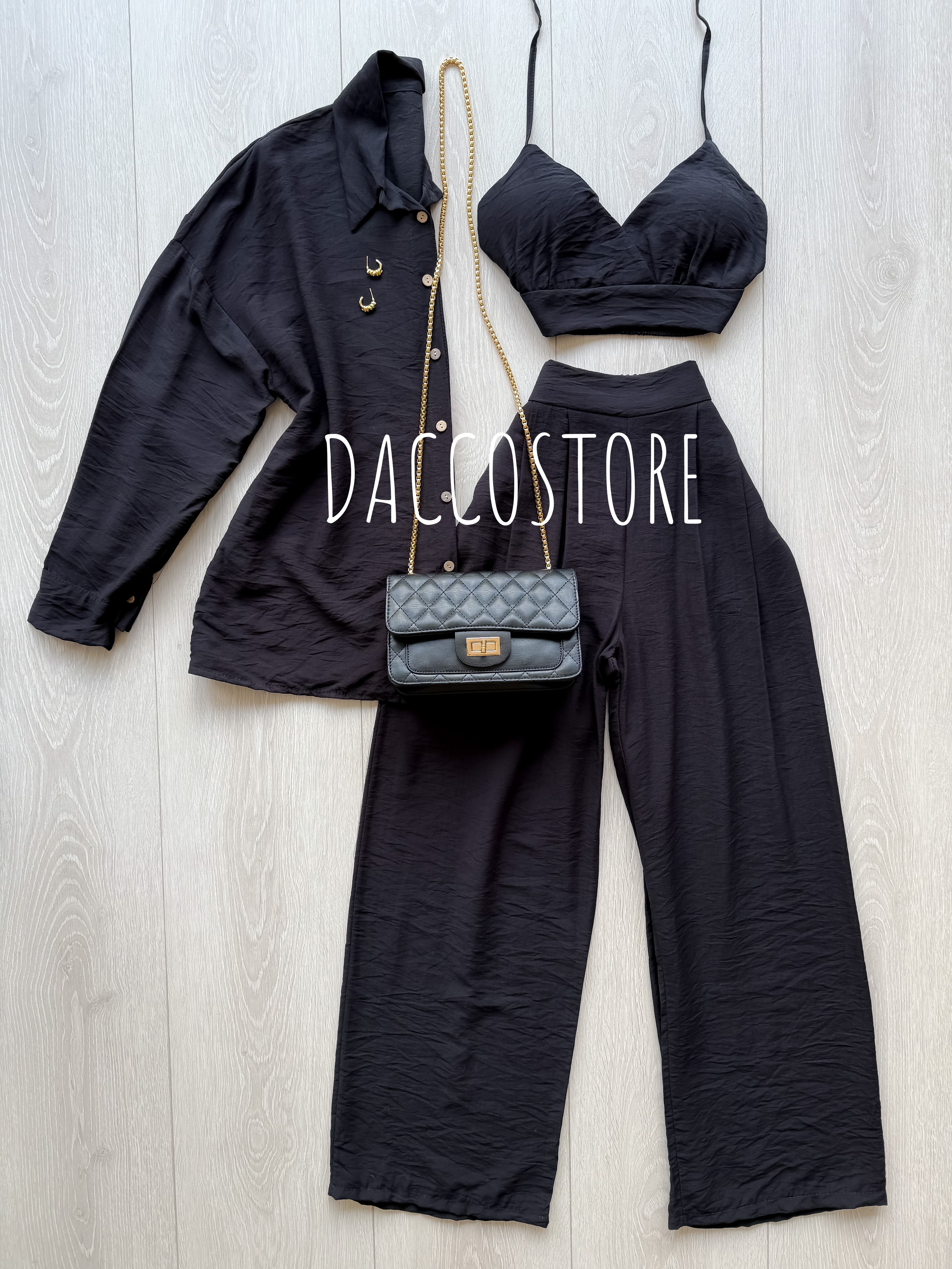 Conjunto Top, Camisa e Calça