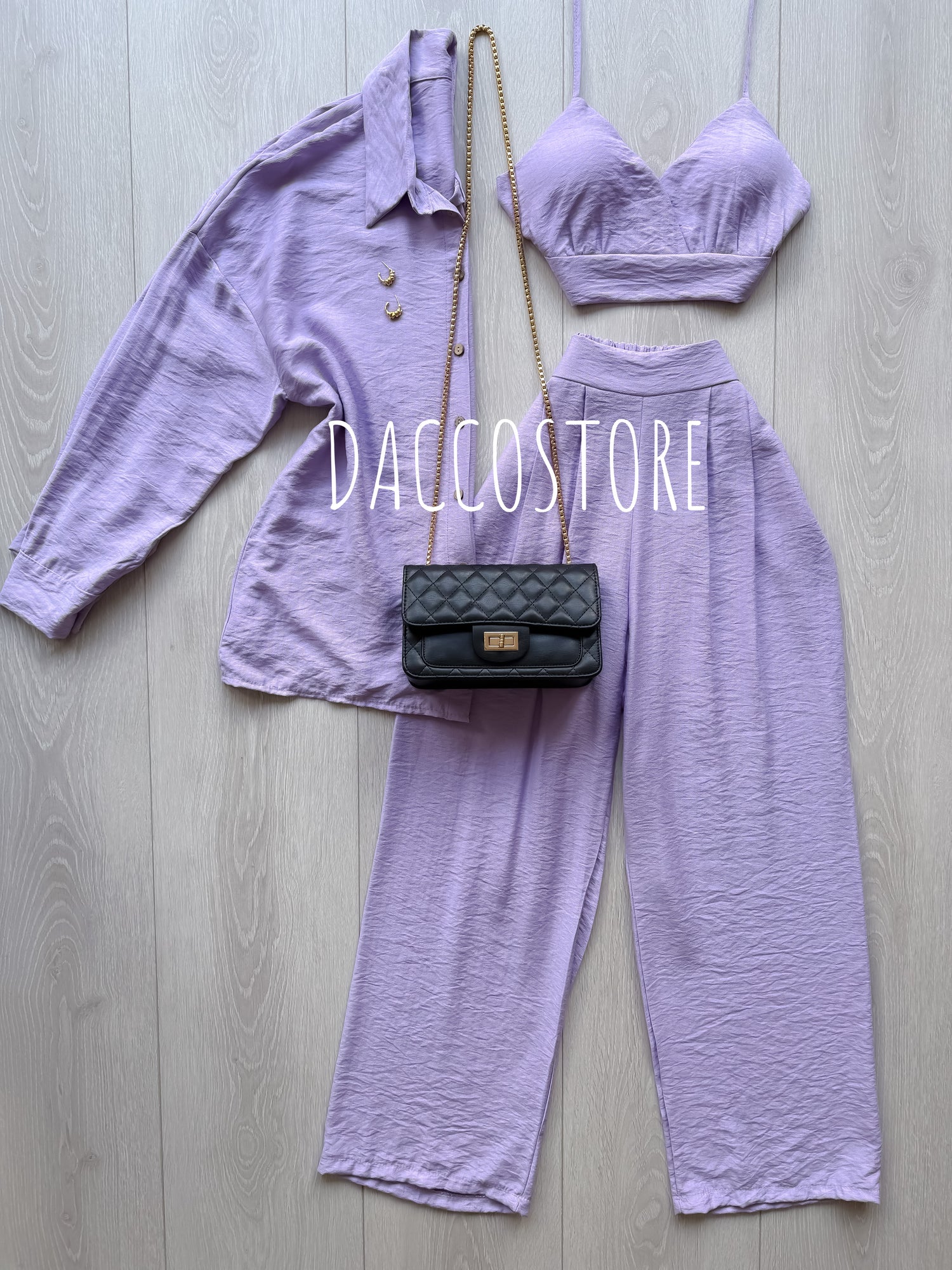 Conjunto Top, Camisa e Calça