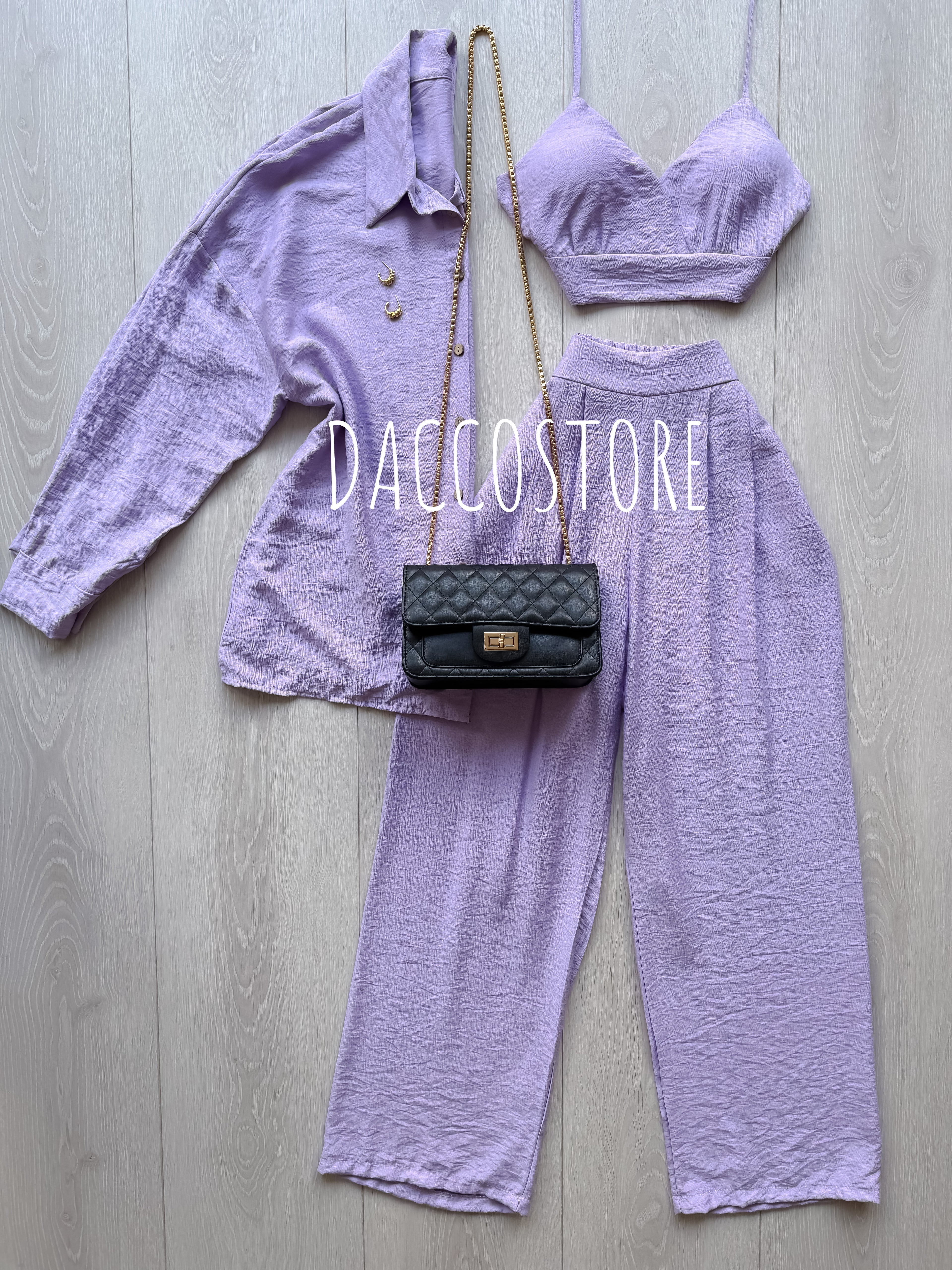 Conjunto Top, Camisa e Calça