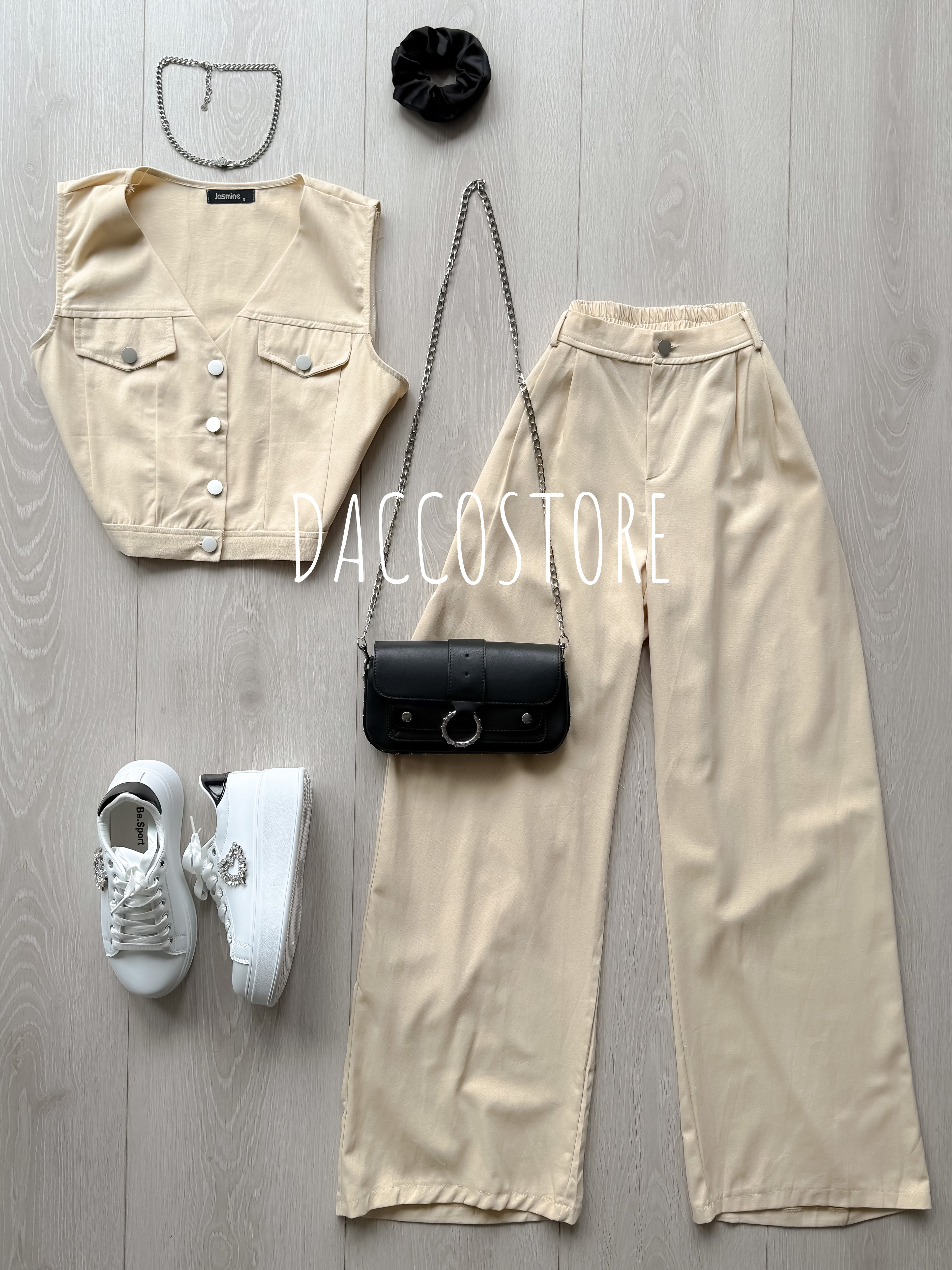Conjunto calça e colete