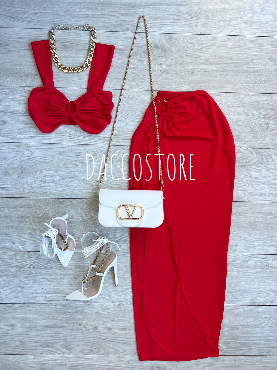 Conjunto Top e Saia