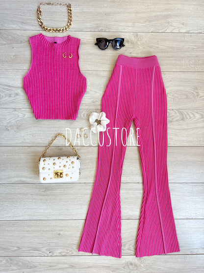 Conjunto top y pantalón campana