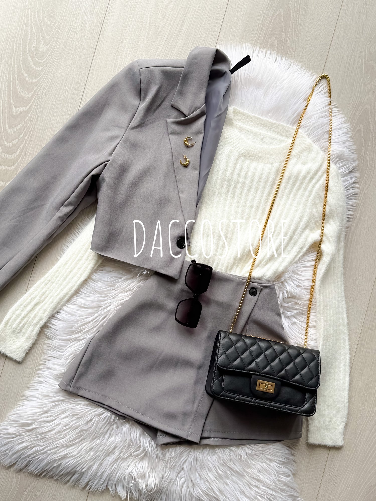 Conjunto Blazer e Saia Calção