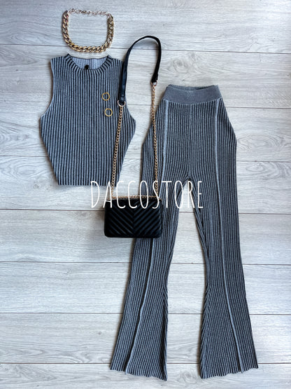 Conjunto top y pantalón campana
