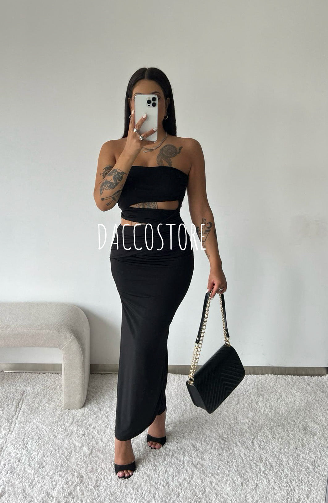 Vestido Midi Con Aberturas